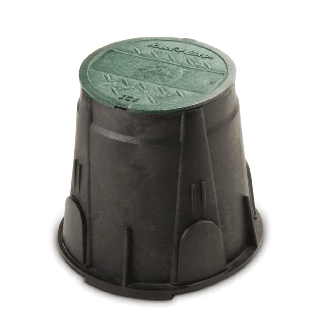 Round Valve Box with Green Lid 7" - VB7RND - Rain bird