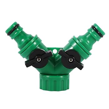 2تفرع حنفية 3/4" مع قفل أخضر-QR